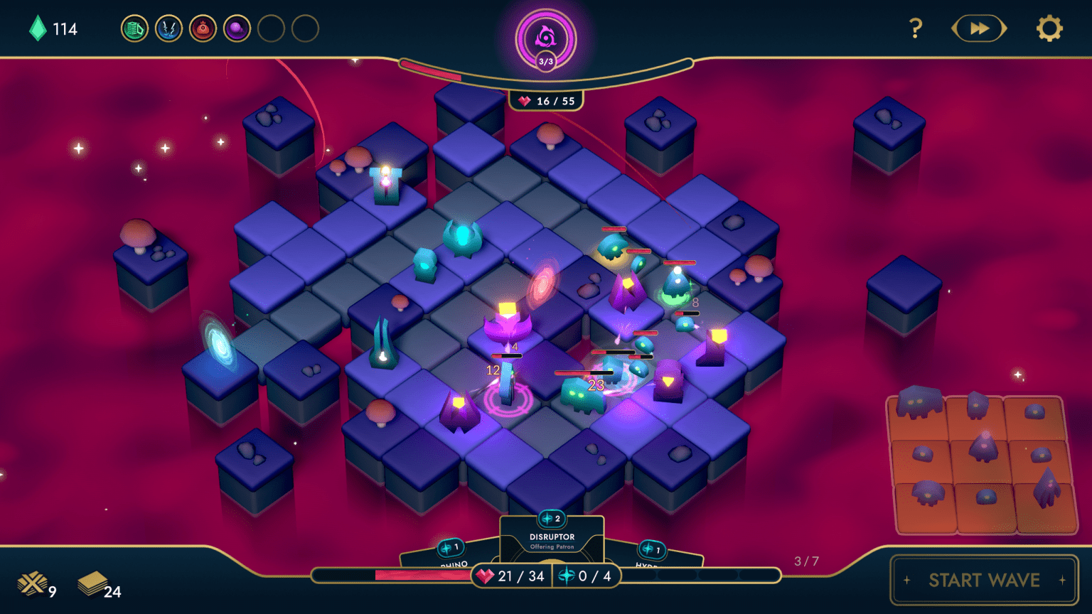 Arbiters Dream by Omnitale Screenshot World 2 Tower Defense Roguelike