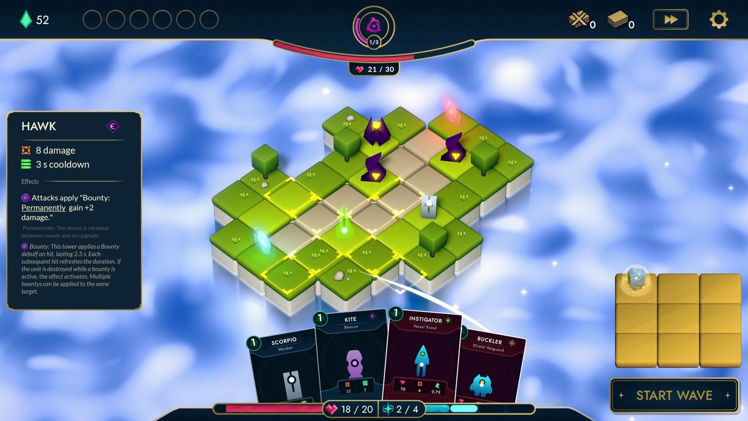 Planning Phase Arbiters Dream Tower Defense Deckbuilder Roguelike