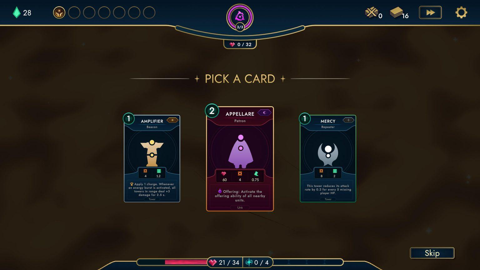 Combat Reward Arbiters Dream Tower Defense Deckbuilder Roguelike